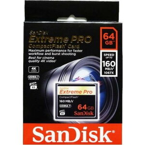 SDCFXPS-064G-X46 m64GB / CFJ[h / őǂݍݑx160MB/s / ő发ݑx150MB/s / UDMA7Ήn