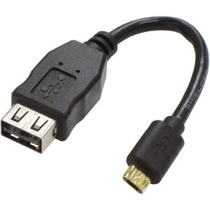 USB�z�X�g�P�[�u�� A - Micro-B ���[���o�[�V�u�� USB-113R 7.5cm