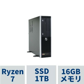 デスクトップPC AeroSlim RS7A-B222BN/CP1( Ryzen7 5700G / 16GBメモリ / 1TB SSD(M.2 NVMe) / DVDマルチドライブ / Windows11HOME)