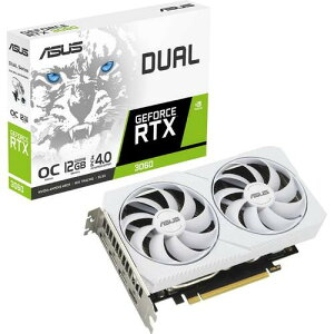 Dual GeForce RTX 3060 White OC Edition 12GB GDDR6　DUAL-RTX3060-O12G-WHITE