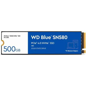 WDS500G3B0E [M.2 NVMe 内蔵SSD / 500GB / PCIe Gen4x4 / WD Blue SN580 NVMe SSDシリーズ / 国内正規代理店品]