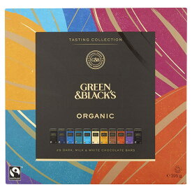 Green and Black's Organic Tasting Collection グリーン＆ブラック オーガニック チョコレート 395g テイスティングコレクション チョコ 詰め合わせ お菓子 イギリス 海外【英国直送品】