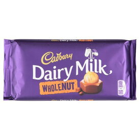 キャドバリー Cadbury Dairy Milk Whole Nut Chocolate Bar デイリーミルク ホールナッツ チョコレートバー 200g 【英国直送品】