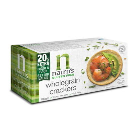 ネアンズ Nairns グルテンフリー 全粒クラッカー Gluten Free Wholegrain Cracker 114g 全粒大麦使用 低糖質【英国直送品】