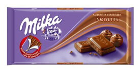 Milka Noisette Chocolate Block 100g ミルカ ミルクチョコレート 100%アルパインミルク使用 イギリス