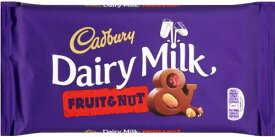 Cadbury Fruit & Nut 110g x 6pk キャドバリー フルーツ＆ナッツ 【並行輸入品】【海外直送品】