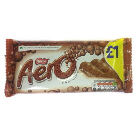 Nestle Aero Milk Chocolate (ネスレ　エアロ　ミルクチョコレート）　100g x 6pk 【並行輸入品】【海外直送品】