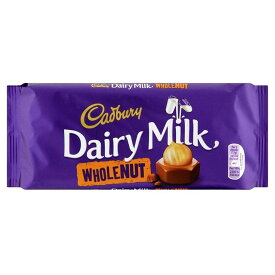 Cadbury Dairy Milk Chocolate Whole Nut Bar (120g) キャドバリー酪農ミルクチョコレート全体ナットバー（ 120グラム）