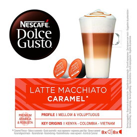 Nescafe Dolce Gusto Latte Macchiato Caramel, 16 Capsules (8 Portions)
