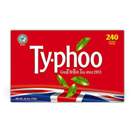 Typhoo 240 Tea Bags タイフー 紅茶 240ティーバッグ ティー イギリス 定番紅茶 お徳用 ティーバック【英国直送品】