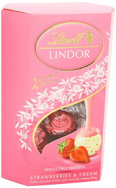 リンツ Lindt Lindor Strawberries and Cream リンドール チョコレート コルネットストロベリー 200g