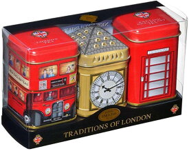 English Tea Traditions of London Heritage Mini Tin Triple Pack, English T...