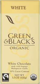 【10枚まとめ買い】Green & Black’s Organic White Chocolate 100g グリーン＆ブラック オーガニック ホワイトチョコレート イギリス