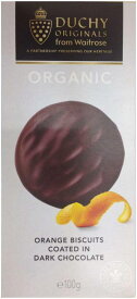 Duchy Originals Organic Orange Biscuits Coated in Dark Chocolate ダッチーオリジナル オーガニック オレンジビスケット ダークチョコレート コーティング 100g【海外直送品】