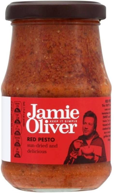 英国からお取り寄せ Jamie Oliver 輸入 Traditional Red Pesto Rosso ジェイミー 送料無料でお届けします 190g レッドペスト ロッソ オリバー 伝統的な