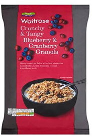 Blueberry & Cranberry Oat Crunchy Waitrose 1kg (Pack of 6) ブルーベリー＆クランベリーオート麦 カリカリ 1キロ Waitrose (x 6)