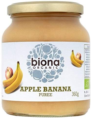 英国からお取り寄せ 有機リンゴ 最大78％オフ！ 春のコレクション バナナピューレ Biona Organic Banana Puree 360g Apple 並行輸入品