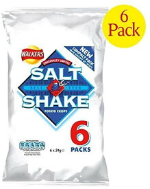 ポテトチップス Walkers Salt & Shake Crisps 25g x 6 per pack [並行輸入品]