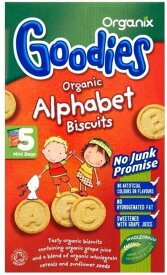Organix Goodies Organic Alphabet Biscuits 12mth+ (5x25g) 有機アルファベット ビスケット 12Mth+ （ 5X25G ）グッディーズ