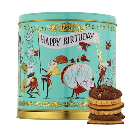 フォートナム＆メイソン Fortnum&Mason Musical Birthday Biscuit Tin オルゴール缶 ビスケット メリーゴーランド イギリス土産【英国直送品】