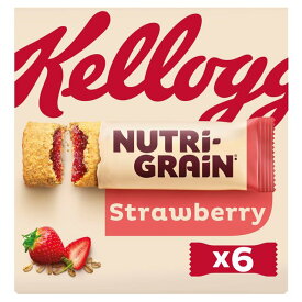 Kellogg's Nutrigrain Strawberry 6 x 37g ケロッグ ニュートリグレーン ストロベリー 6 x 37g