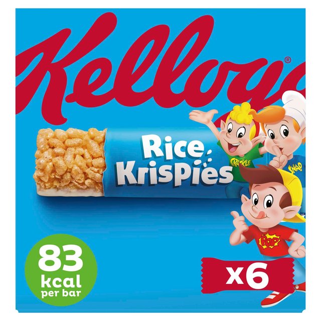 OFFクーポン配布中】Kellogg´s Rice Krispies Cereal Milk Bars x 20g ケロッグ ライスクリスピーシリアルミルクバー  20g×6本 安心の海外正規品 食品