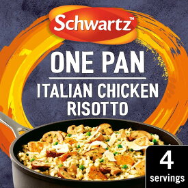 Schwartz Italian Chicken & Mushroom Risotto One Pan 28g シュワルツ イタリアンチキン＆マッシュルームリゾット ワンパン 28g