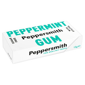Peppersmith 100% Xylitol Peppermint Gum 15g ペッパースミス 100%キシリトールペパーミントガム 15g
