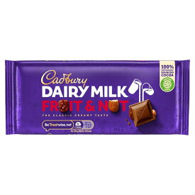 Cadbury Dairy Milk Fruit & Nut Chocolate Bar 110g キャドバリー デイリーミルク フルーツ＆ナッツチョコレートバー 110g