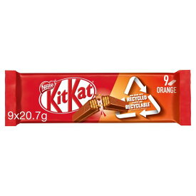 KitKat 2 Finger Orange Chocolate Biscuit Bar 9 x 20.7g キットカット 2フィンガー オレンジチョコレートビスケットバー 20.7g×9本