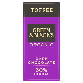 Green & Black's Organic Burnt Toffee Dark Chocolate 90g グリーン＆ブラック社 オーガニック バーントタフィーダークチョコレート 90g
