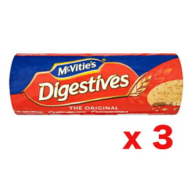 McVities Digestive Original 360g x 3 英国製 マクビティ ダイジェスティブ ビスケット オリジナル 360g x 3 まとめ買い イギリス【海外直送品】