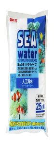 【送料無料】ジェックス GEX 人工海水シーウォーター 水道水をそのまま使える中和剤入り ドライタイプ25L用