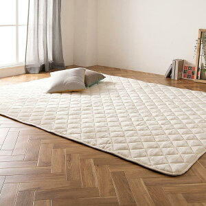 【送料無料】アイリスオーヤマ こたつ敷布団 長方形 蓄熱わた使用 ベロア素材 おしゃれ KSBA-2419 アイボリー