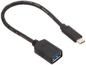 �y1��20�܂Ō���@�N�[�|�����p��5%OFF�z�y���������z�o�b�t�@���[ BUFFALO USB3.1Gen1�ϊ��P�[�u��(A���XtoC)0.15m �u���b�N BSUAMC311015BK