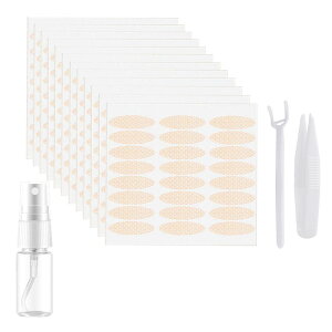 【送料無料】ふたえテープ メッシュ 576枚 水で貼る Yesmart まぶたテープ 二重 両面 強力 二重テープ 極細 肌色 二重まぶた 目立たない テープ 3type Yes101【半月太め】