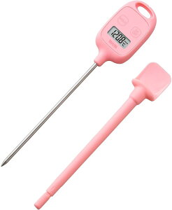 【送料無料】タニタ Tanita 温度計 料理 調理 IPX2 防滴仕様 -50~250度 ピンク TT-583 PK マグネットつき スティック温度計
