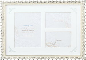 【送料無料】LADONNA ラドンナ フォトフレーム ブライダル ホワイト 6切判 MJ83-06-WH