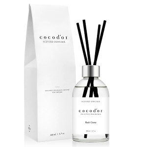 �y2/1����N�[�|�����p��10%OFF+�|�C���g2�{�y���������zCOCODOR �R�R�h�[�� �z���C�g���x�� �f�B�t���[�U�[ 200ml �u���b�N�`�F���[(Black Cherry) ���[���t���O�����X - �v���[���g ����
