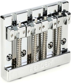 【クーポン利用で5%OFF】【送料無料】Fender パーツ Fender? HiMass? 4-String Bass Bridge Assembly With Zinc Saddles, Chrome