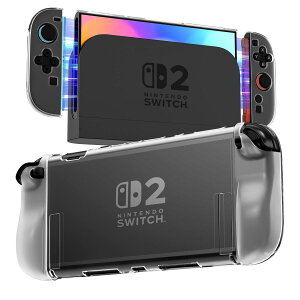 �y���������zTeyomi Nintendo Switch 2�p �N���A�P�[�X �Z�b�g�i�h�b�N�Ή��E�ϏՌ�/�h�o/�Ϗ��j�W���C�X�e�B�b�N�ی�J�o�[8��+�l�ԍH�w�Ɋ�Â���Joycon�ی�J�o�[2�t�� �X�����f�U�C�� (Switch2
