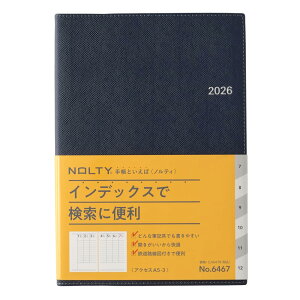 �y12��18������N�[�|�����p��10%OFF�z�y���������z�\�� NOLTY �蒠 2026�N A5 �E�B�[�N���[ �A�N�Z�X 3 �l�C�r�[ 6467 (2025�N 12���n�܂�)