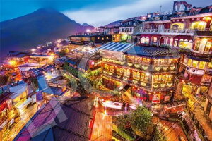 【送料無料】エポック社 1000ピース ジグソーパズル 海外風景 九?の夜景ー台湾 (50×75cm) 09-034s のり付き ヘラ付き 点数券付き EPOCH