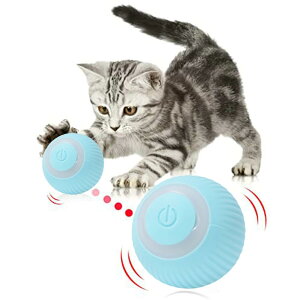MOKIRO 猫おもちゃ 光るボール 猫用電動おもちゃボール Ledボール ペットおもちゃ 360度自動回転 USB充電式 一人遊び猫おもちゃ ストレス解消/寂しさ解消/運動不足対策 狩猟天性満足 中小型犬猫