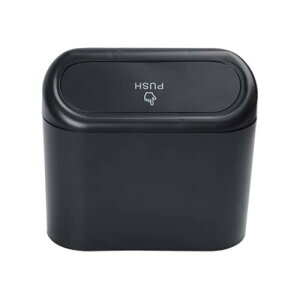 【送料無料】車の用品 車用薄型ゴミ箱 小物入れ 防水 ドア シートバック プッシュ式 ゴミ箱 取り外し可能なフック 多機能収納ボックス1L容量