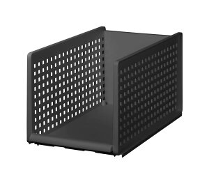 【送料無料】ライクイット (like-it) 収納ボックス 組み合わせて使える トレー ミディL グレー 日本製 MOS-27 奥行き約46.5cm クローゼット メタルラック 衣類 引出し 学用品 ランドセルワゴン キ