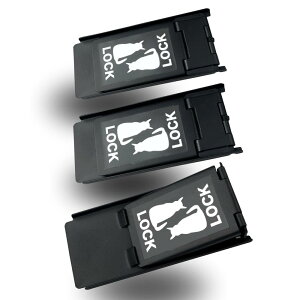 【送料無料】(ソメイエ) 網戸ストッパー 猫が脱出を諦める 左右対称デザイン 網戸ロック 脱走防止 補助錠 ブラックボディ3個