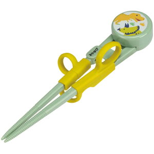 【送料無料】スケーター(Skater) 子供用 トレーニング箸 練習箸 14cm ディノサウルス 対象年齢2~7才 右手用 つまみやすい四角い箸先 ADXT1-A