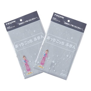 【送料無料】テイジン あっちこっちふきん Mサイズ 2枚セット 新色シリーズ 日本製 マイクロファイバー (グレー2枚セット)
