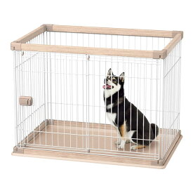 アイリスオーヤマ ウッディサークル 単品 ナチュラル 小型犬向け